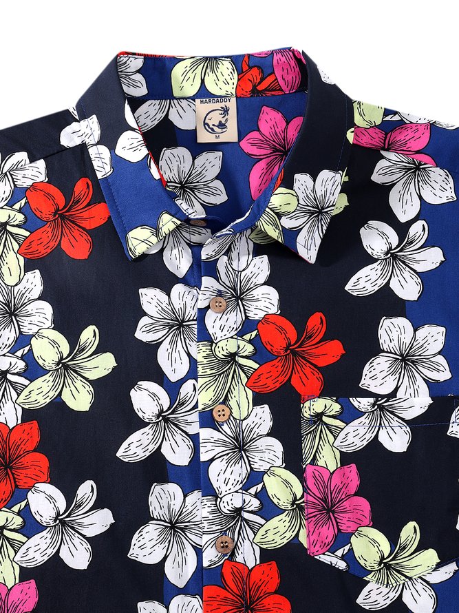 Hardaddy® Cotton Plumeria Hawaiian Shirt