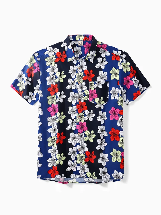 Hardaddy® Cotton Plumeria Hawaiian Shirt