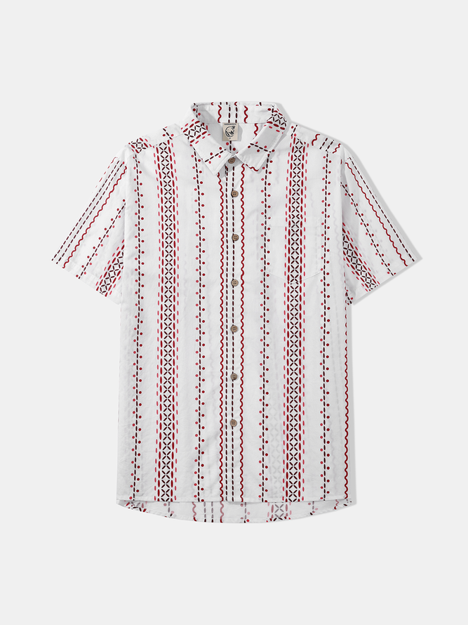 Hardaddy® Cotton Geomatric Resort Shirt