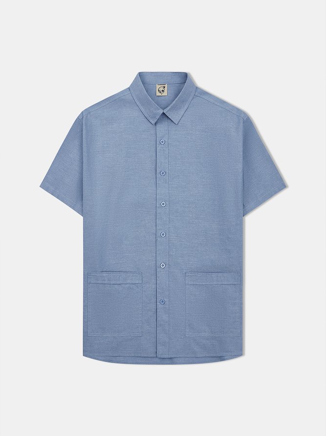 Hardaddy® Cotton Plain Short Sleeve Cigar Shirt