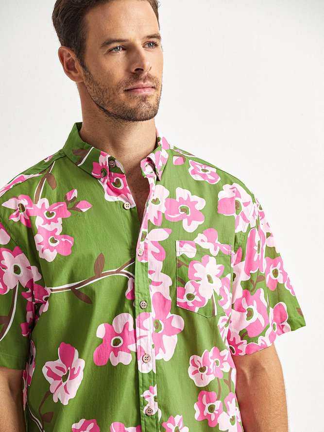 Hardaddy® Cotton Floral Oxford Shirt