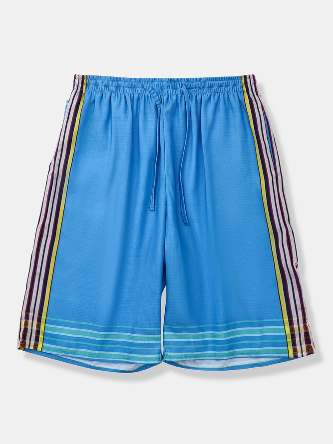 Elastic-Waist Bermuda Shorts