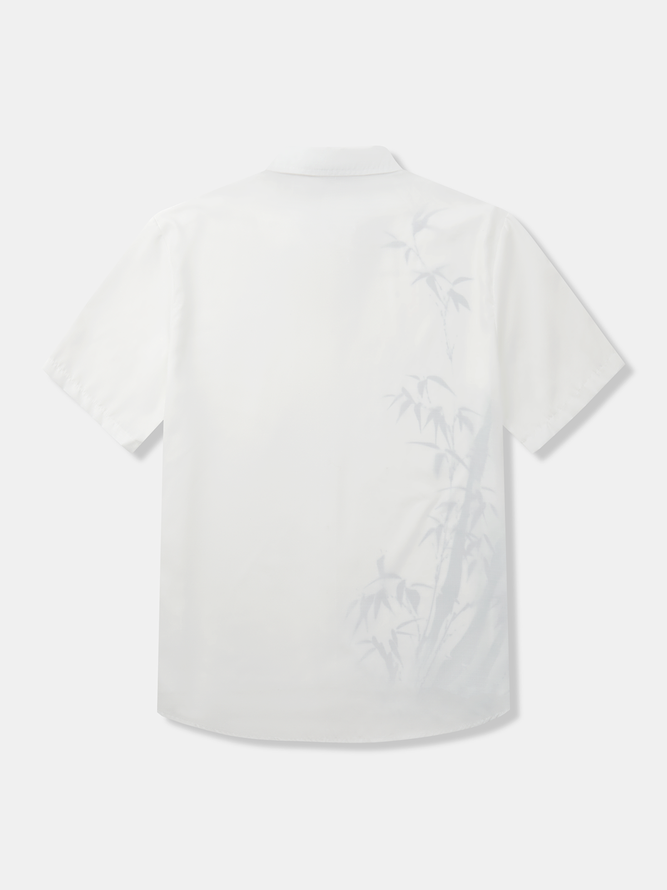 Bamboo Chest Pocket Short Sleeve Casual Shirt
