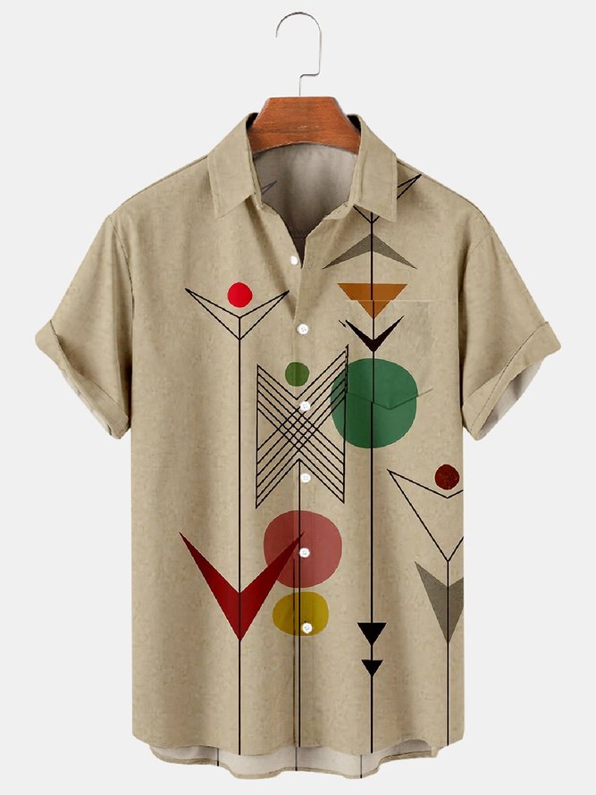 Casual Geometric Shirts | hardaddy
