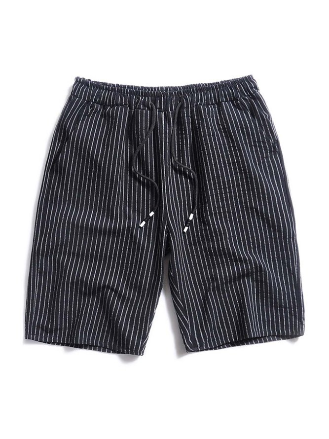 Striped Casual Shorts