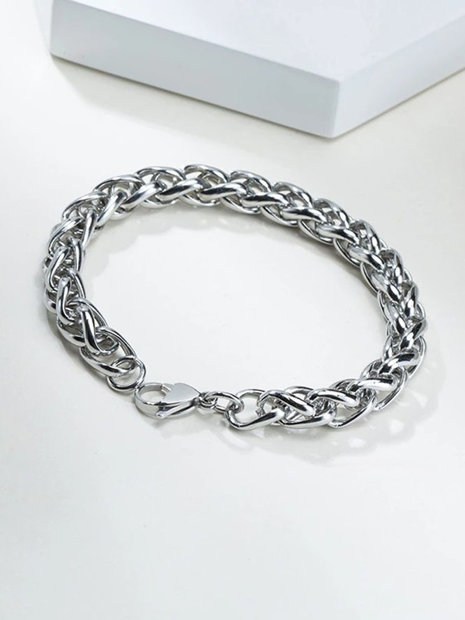Men's Street Hip Hop Titanium Steel Keel Bracelet Charm