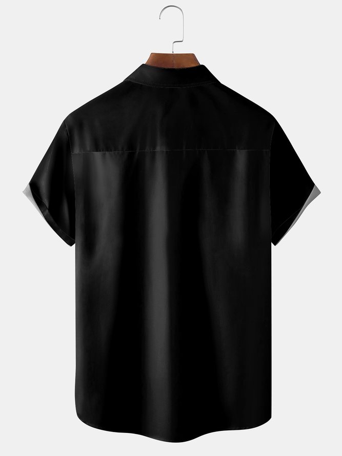 Men's Plaid Print Casual Breathable Short Sleeve Shirt