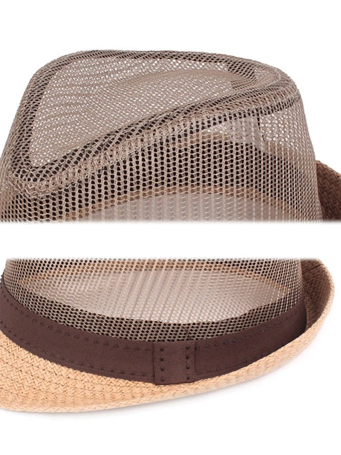 Men's Breathable Mesh Sunshade Jazz Hat