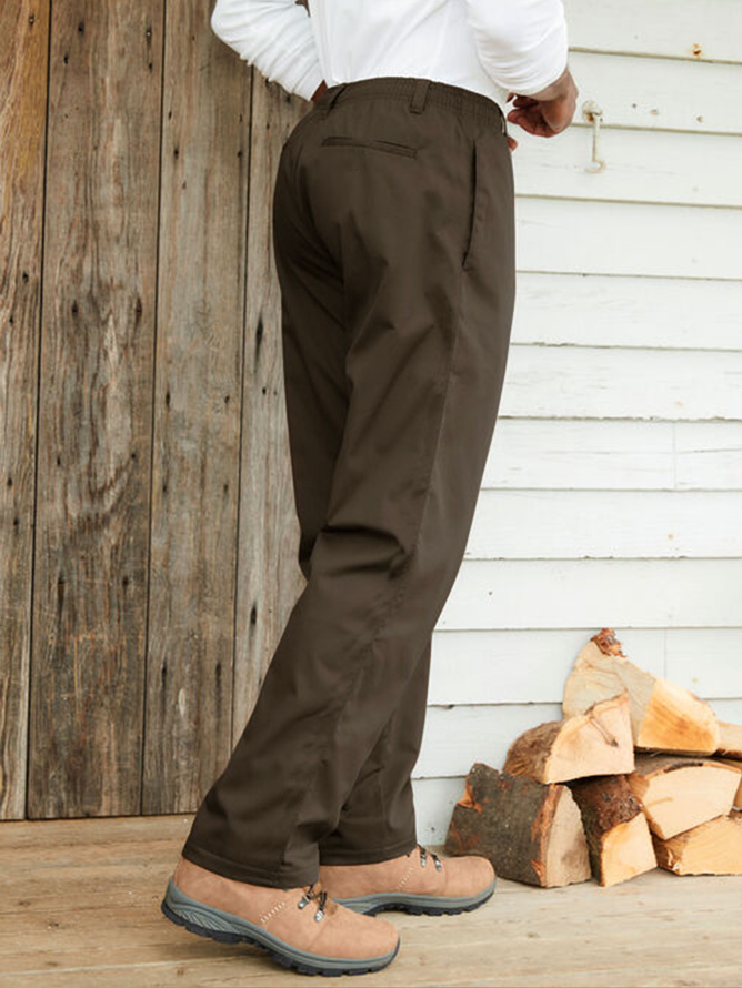 Cotton and linen style american-style based comfortable leisure trousers