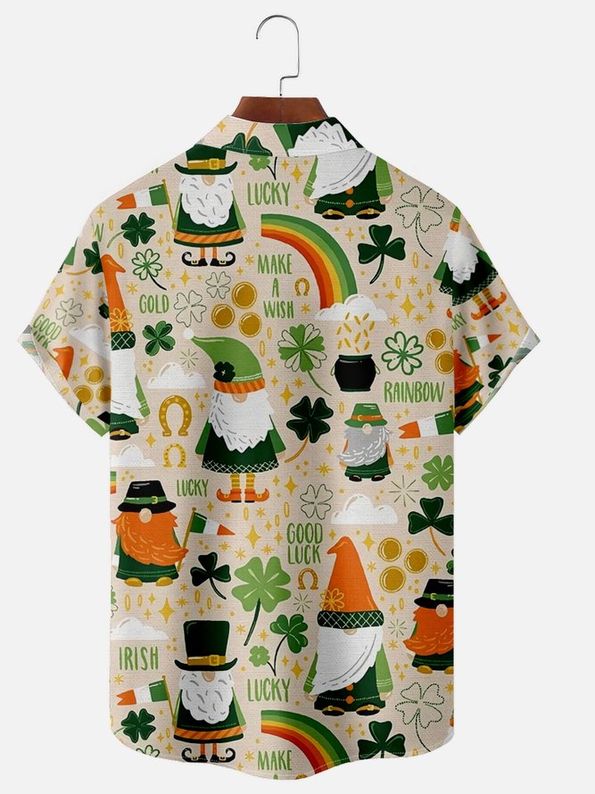 St. Patrick's Day Chest Pocket Short Sleeve Shirt