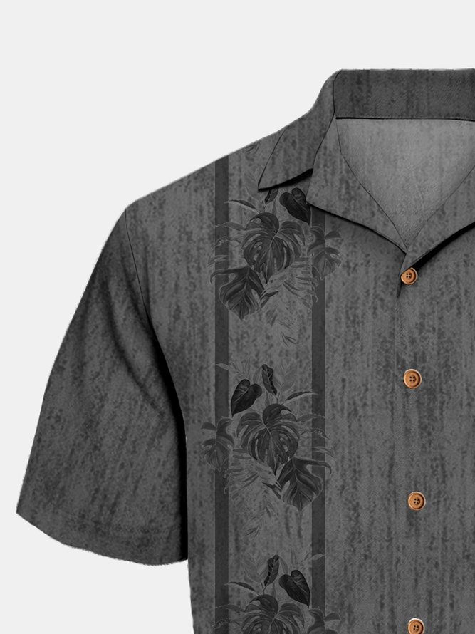 Hardaddy® Cotton Plants Chest Pocket Bowling Shirt