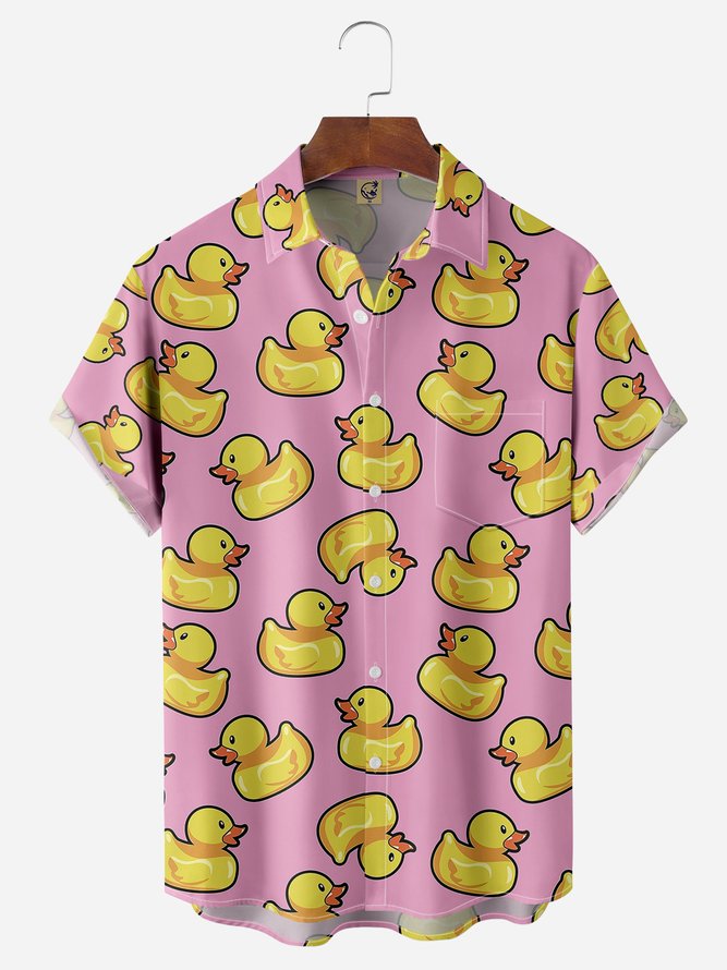 Duck Chest Pocket Short Sleeve Shirt