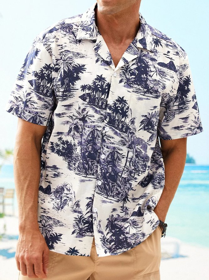 Hardaddy® Cotton Plants Aloha Shirt