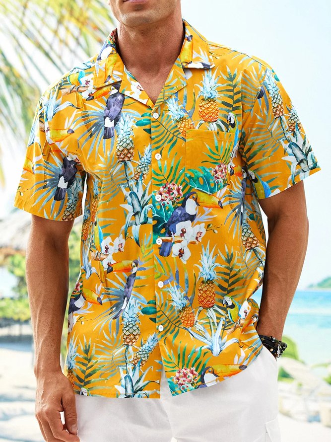 Hardaddy® Cotton Toco Toucan Aloha Shirt