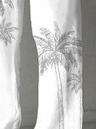 Coconut Tree Elastic-Waist Pants