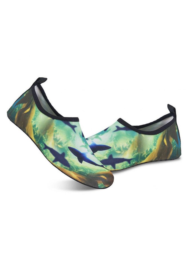 Shark Ocean Rainbow Ship Graphics Beach Diving Wading Shoes