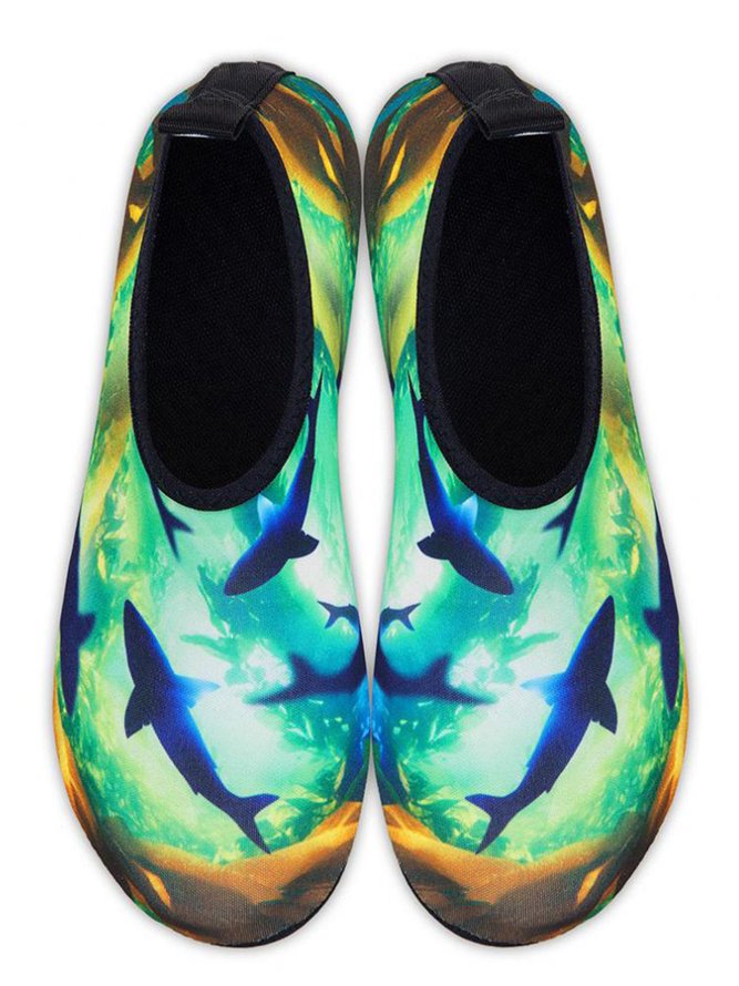 Shark Ocean Rainbow Ship Graphics Beach Diving Wading Shoes