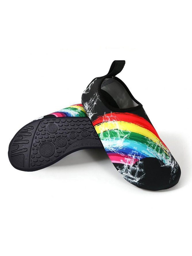 Shark Ocean Rainbow Ship Graphics Beach Diving Wading Shoes