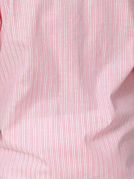 Striped Contrast Paneling Chest Pocket Short Sleeve Shirt