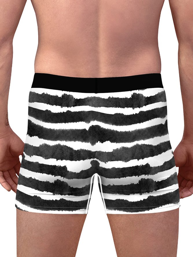 Striped Casual Printing Boxer