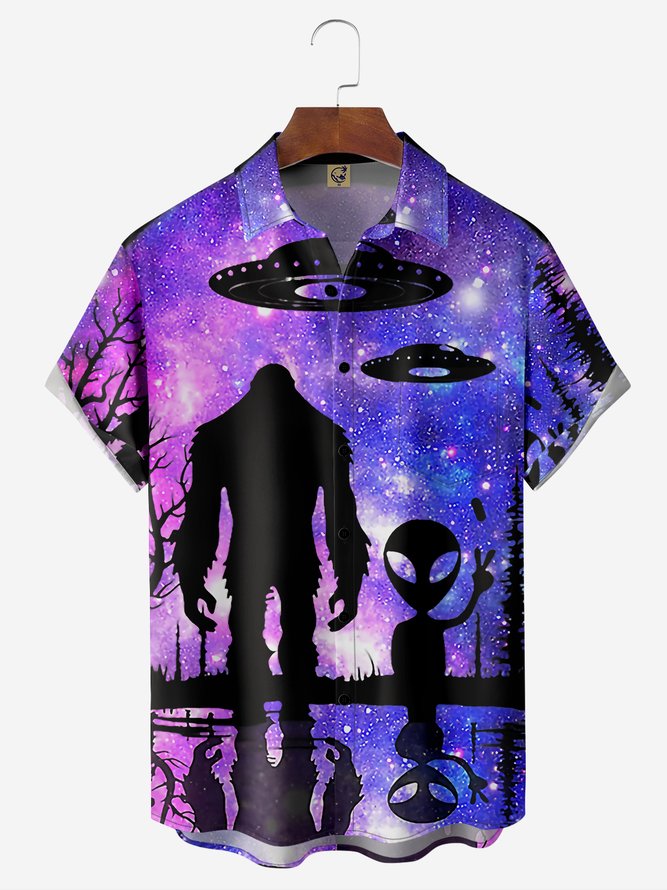  Alien Chest Pocket Short Sleeve Shirt