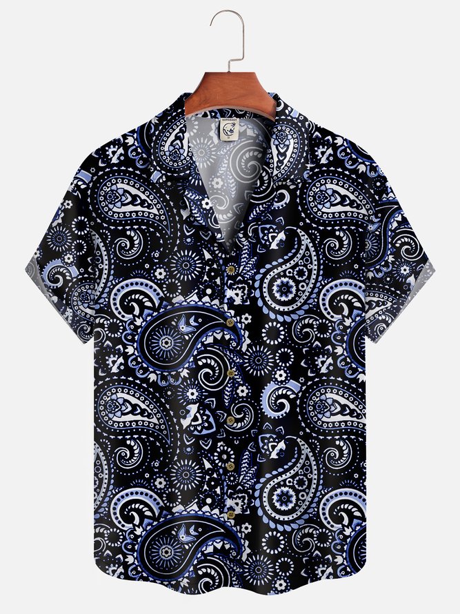 Paisley Camp Collar Aloha Shirt