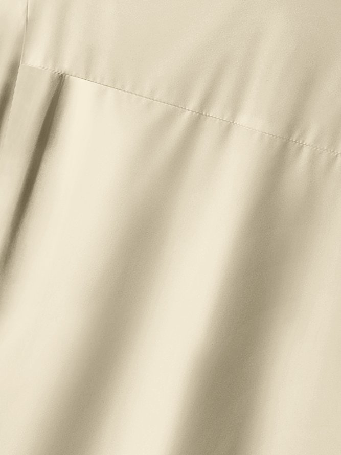 Retro Girl Poster Chest Pocket Short Sleeve Casual Shirt