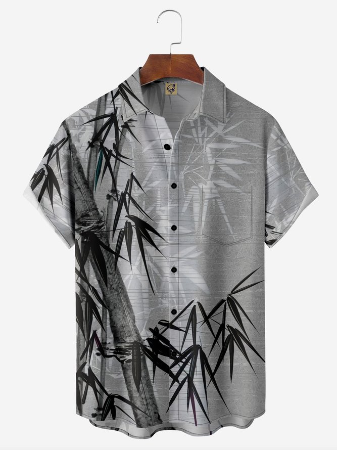 Bamboo Chest Pocket Short Sleeve Casual Shirt