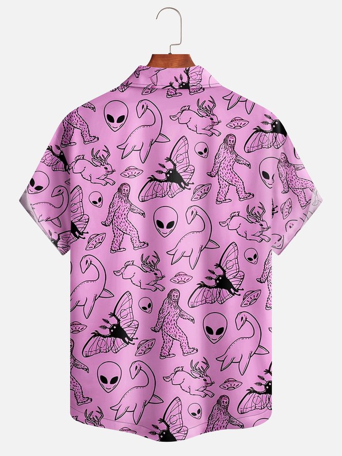 Alien Short Sleeve Aloha Shirt