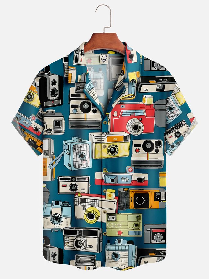 Vintage Camera Aloha Shirt