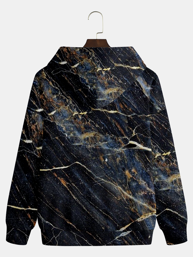 Abstract Stone Texture Casual Hoodie