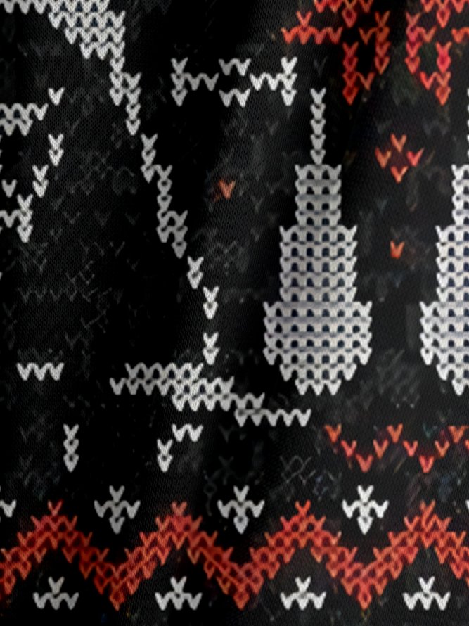 Fair Isle Casual Hoodie
