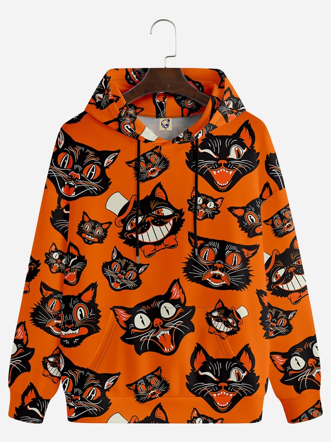 Halloween Cats Casual Hoodie