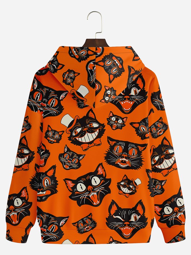 Halloween Cats Casual Hoodie