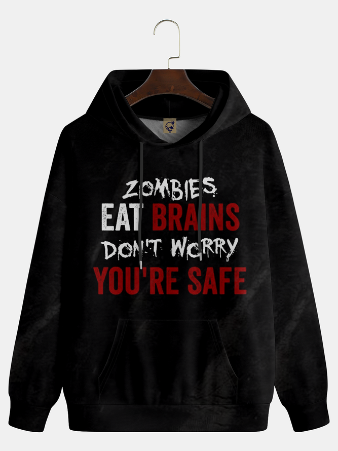 Zombies Eat Brains Casual Hoodie