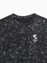 Washed Cotton Coconut Tree Crew T-Shirt