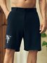 Coconut Tree Cotton Bermuda Shorts