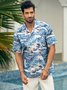 Hardaddy®Cotton Ukiyo-e Wave Chest Pocket Aloha Shirt