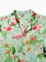 Hardaddy®Cotton Tropical Flamingo Chest Pocket Resort Shirt