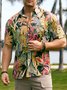 Men's Botanical Print Casual Breathable Short Sleeve Hawaiian Shirt