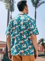 Hardaddy® Cotton Ukiyo-e Crane Chest Pocket Aloha Shirt