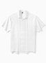 Hardaddy®Cotton Plain Short Sleeve Guayabera Shirt