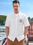 Hardaddy® Cotton Palm Tree Embroidered Resort Shirt