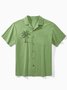 Hardaddy® Cotton Coconut Tree Embroidered Resort Shirt
