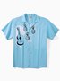 Hardaddy® Cotton Guitar Pineapple Chest Pocket Resort Shirt