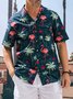 Hardaddy® Cotton Flamingo Chest Pocket Aloha Shirt