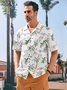 Hardaddy® Cotton Coconut Tree Chest Pocket Short Sleeve Resort Shirt
