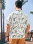 Hardaddy® Cotton Coconut Tree Chest Pocket Short Sleeve Resort Shirt