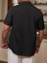 Men's Music Print Casual Short Sleeve Hawaiian Shirt