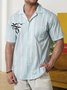 Hardaddy® Cotton Striped Coconut Tree Chest Pocket Resort Shirt